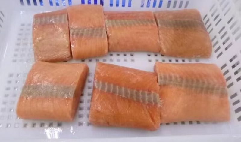 Pink salmon portion Pink salmon portion